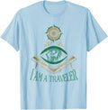 Masonic Freemasonry Fraternal Square Compass I Am A Traveler T-Shirt - FUKAMASONIC