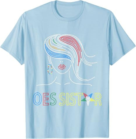 OES Sisters Dot Print Beautiful Order of the Eastern Star T-Shirt - FUKAMASONIC