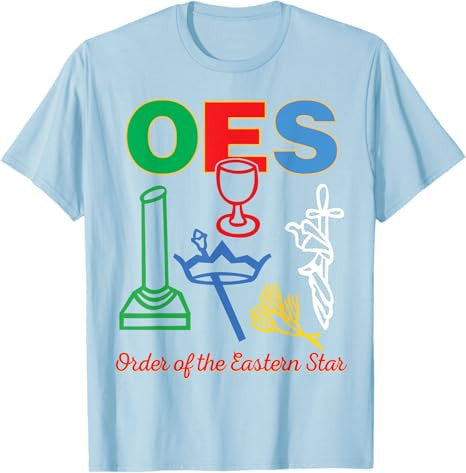 OES five Emblems Order of the Eastern Star Parents' Day Gift T-Shirt - FUKAMASONIC