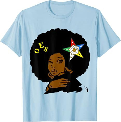 OES Afro Melanin Sister Order the Eastern Star Mother's Day T-Shirt - FUKAMASONIC