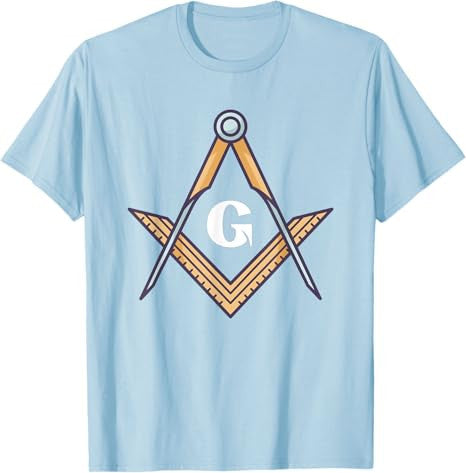 Masonic Square and Compass Freemason T-Shirt - FUKAMASONIC
