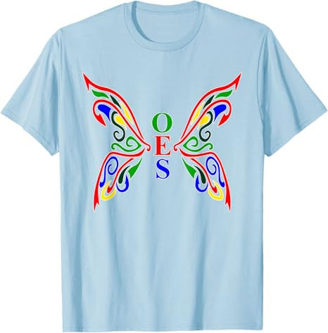 OES Butterfly Order of the Eastern Star Mother's Christmas T-Shirt - FUKAMASONIC