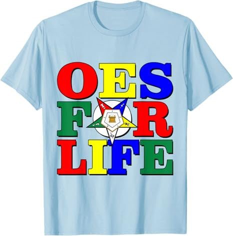 OES For Life OES Star Sisters Eastern Star Parents' Day T-Shirt - FUKAMASONIC
