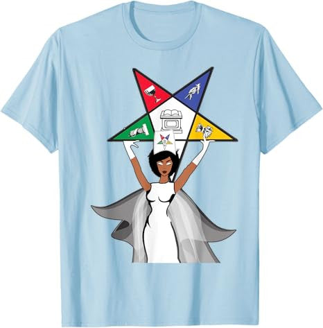 Order Of The Eastern Star OES Diva Fatal Sistar of Color T-Shirt - FUKAMASONIC