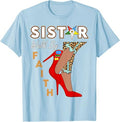 OES SiStar Leopard Walk By Faith Eastern Star Thanksgiving T-Shirt - FUKAMASONIC