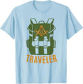 Masonic Freemasonry Fraternal Square Compass Traveler T-Shirt - FUKAMASONIC