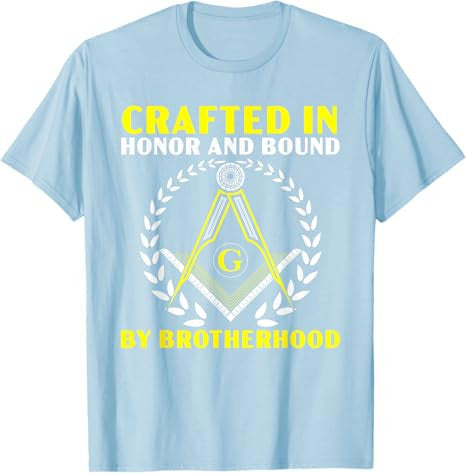 Freemason Masonic Fraternal Square & Compass Symbol T-Shirt - FUKAMASONIC