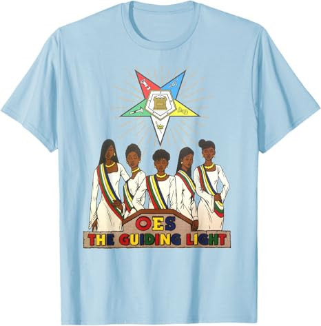 Order Of The Eastern Star OES Sistars Of Color Sisterhood T-Shirt - FUKAMASONIC