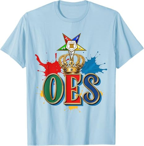 OES Queen Sisters Beautiful Crown Order of the Eastern Star T-Shirt - FUKAMASONIC