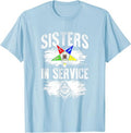 Sisters In Service OES Masonry Freemasonry Masonic Freemason T-Shirt - FUKAMASONIC