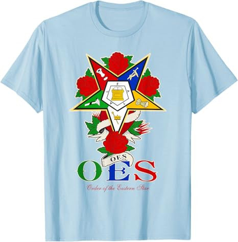 OES Roses Order Eastern Star Sister Sistar T-Shirt - FUKAMASONIC