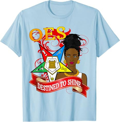 Order Of The Eastern Star Diva OES Emblem Mason Logo Sistar T-Shirt - FUKAMASONIC