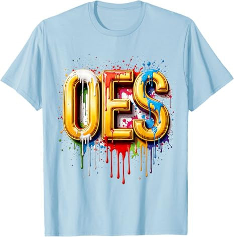 OES WaterColor Dripping water paint Order the Eastern Star T-Shirt - FUKAMASONIC