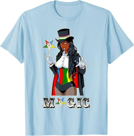 OES Magic Sisters Beautiful Lady Order of the Eastern Star T-Shirt - FUKAMASONIC