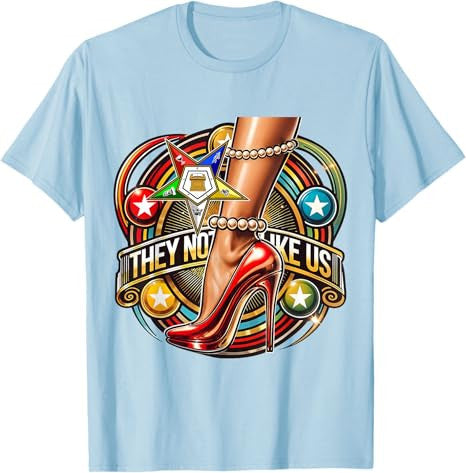 They Ain't Us OES Pearl High Heels Platform Red Sisters T-Shirt - FUKAMASONIC
