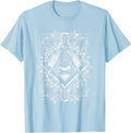 Freemason All seeing Eye The Masonic Square Compasses T-Shirt - FUKAMASONIC