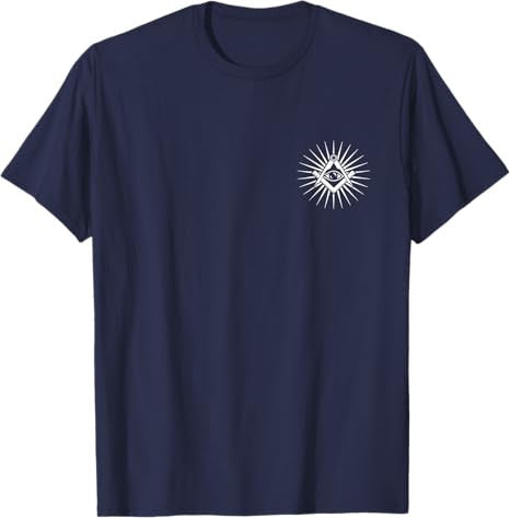 Freemason Symbol All Seeing Eye Masonic Square Compass Logo T-Shirt - FUKAMASONIC