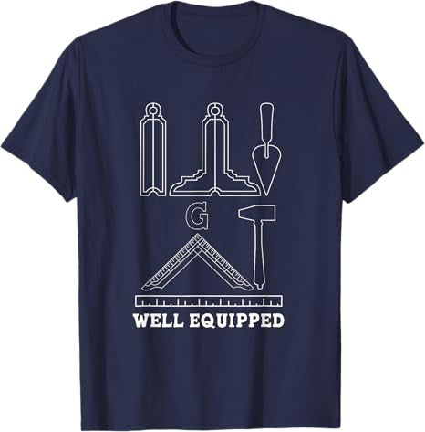 Freemason Well Equipped Masonic Master T-Shirt - FUKAMASONIC