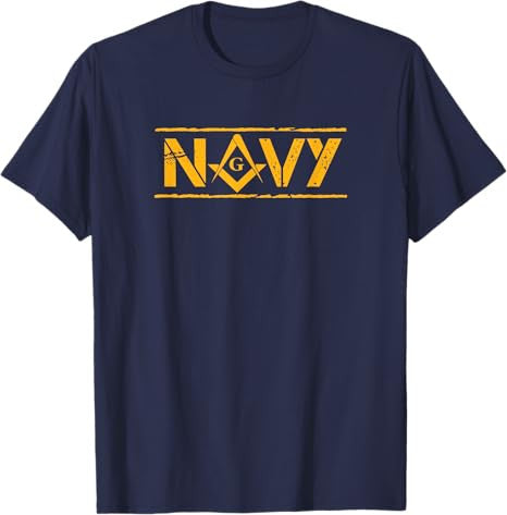 Navy Mason T-Shirt Freemason T-Shirt - FUKAMASONIC