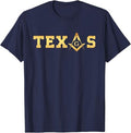 Texas - Masonic Square and Compass - Freemason T-Shirt - FUKAMASONIC