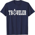 Mason Traveler Masonic Square and Compass T-Shirt - FUKAMASONIC