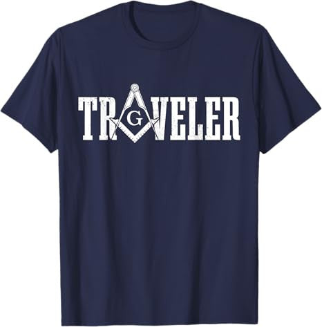 Mason Traveler Masonic Square and Compass T-Shirt - FUKAMASONIC