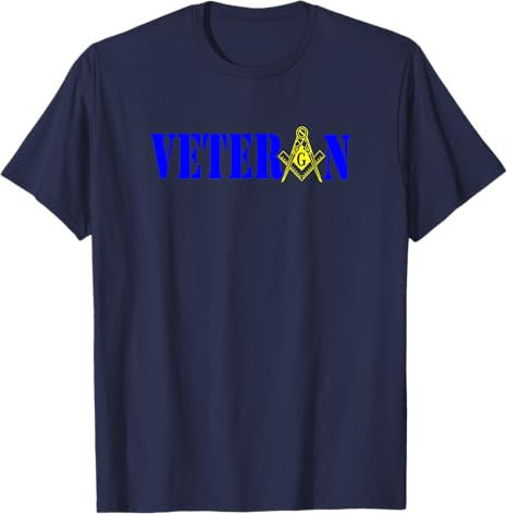 Masonic Military Veteran Mason Square and Compass Freemason T-Shirt - FUKAMASONIC