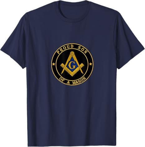 Proud son of a Mason - Freemason symbol Lewis PHA Masonic T-Shirt - FUKAMASONIC