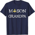 Mason Grandpa Senior Warden PHA Masonic Freemason Lodge T-Shirt - FUKAMASONIC