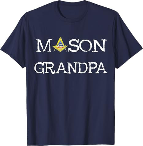 Mason Grandpa Senior Warden PHA Masonic Freemason Lodge T-Shirt - FUKAMASONIC