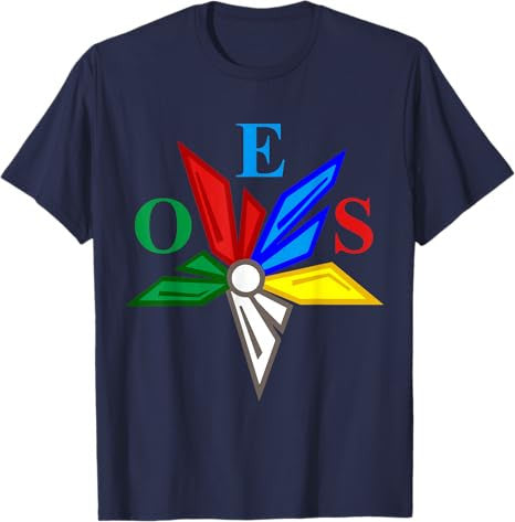 OES Star Color Emblem of The Eastern Star Thanksgiving Gift T-Shirt - FUKAMASONIC