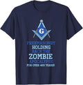 Freemasonry Holding back the Zombie - Masonic Freemason T-Shirt - FUKAMASONIC
