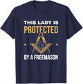 Freemason Wife Masonic Fraternal Freemasonry Square Compass T-Shirt - FUKAMASONIC