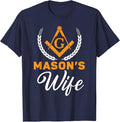 Mason's Wife Freemason Masonic Fraternal Freemasonry T-Shirt - FUKAMASONIC