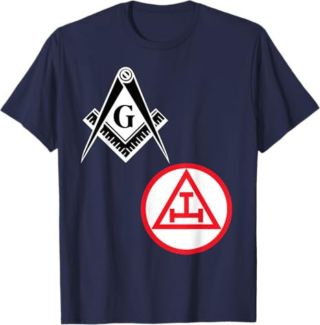 Mason Royal Arch Split T Shirt Masonic York Rite Tee Black T-Shirt - FUKAMASONIC