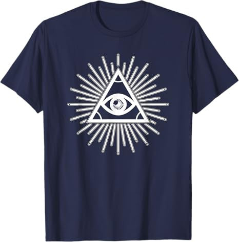 The All Seeing Eye - conspiracy, Freemasonry or Illuminati T-Shirt - FUKAMASONIC