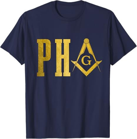 PHA Prince Hall Mason Freemason Masonic Square & Compass T-Shirt - FUKAMASONIC