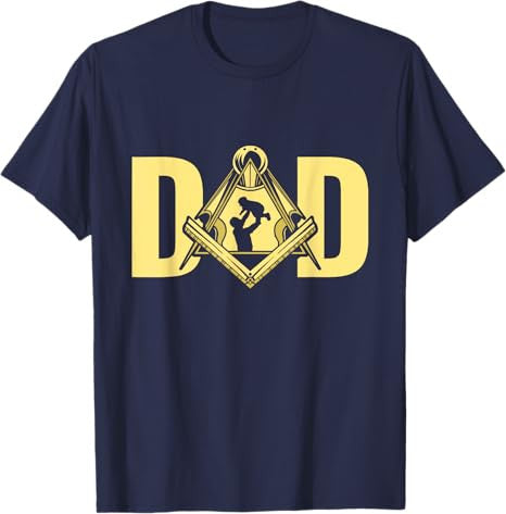 Dad Father's Day Square Compass Freemason Freemasonry T-Shirt