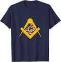 Masonic USA Flag Square and Compass American 4th of July T-Shirt - FUKAMASONIC