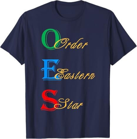 OES Words Sister Brother Beautiful Order of the Eastern Star T-Shirt - FUKAMASONIC