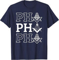 PHA Prince Hall Affiliated Masonic Square & Compass Freemason T-Shirt - FUKAMASONIC