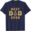 Mens Masonic Best Dad Ever, Father's Day Gift | Freemason T-Shirt - FUKAMASONIC