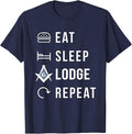 Eat Sleep Lodge Repeat T-Shirt - FUKAMASONIC