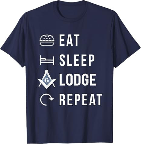 Eat Sleep Lodge Repeat T-Shirt - FUKAMASONIC