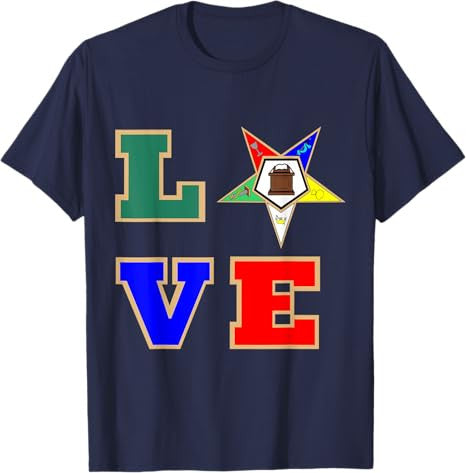 OES Love Sister Order of the Eastern Star Mother's Day T-Shirt - FUKAMASONIC