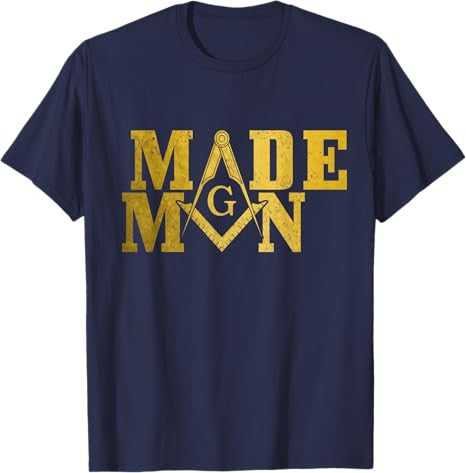 Mason Made Man Masonic Square & Compass T-Shirt - FUKAMASONIC