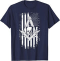 Master Mason American Flag Masonic Skull - Freemason T-Shirt T-Shirt - FUKAMASONIC