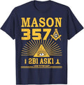 Mason 357 2B1Ask1 Look To The East Masonic Square & Compass T-Shirt - FUKAMASONIC