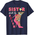 OES SiStar Leopard Walk By Faith Breast Cancer Awareness T-Shirt - FUKAMASONIC
