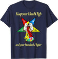 OES Keep your Head High Standard Higher Order Eastern Star T-Shirt - FUKAMASONIC